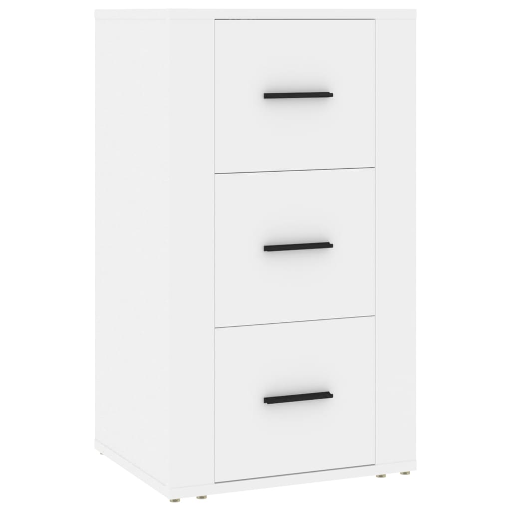 Skjenk hvit 40x33x70 cm konstruert tre