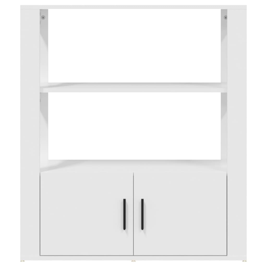Skjenk hvit 80x30x90 cm konstruert tre
