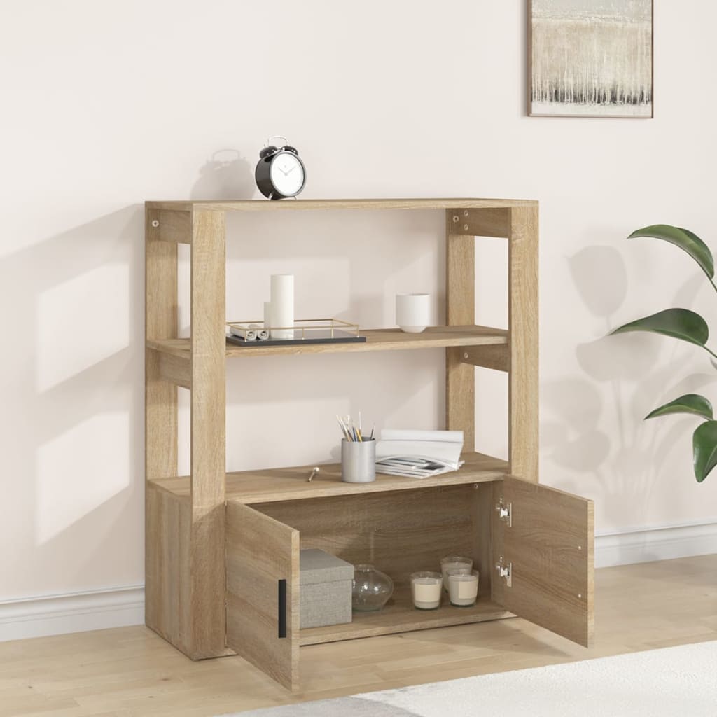 Skjenk sonoma eik 80x30x90 cm konstruert tre