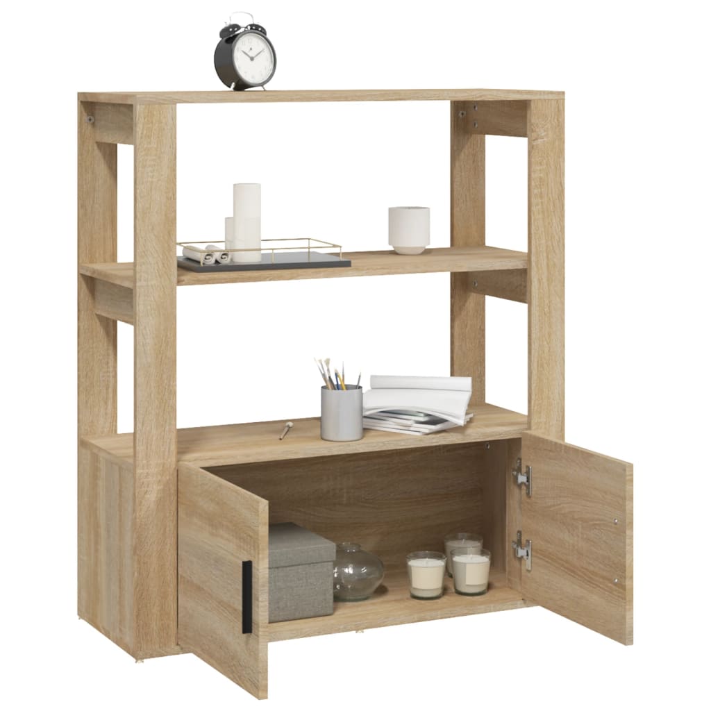 Skjenk sonoma eik 80x30x90 cm konstruert tre