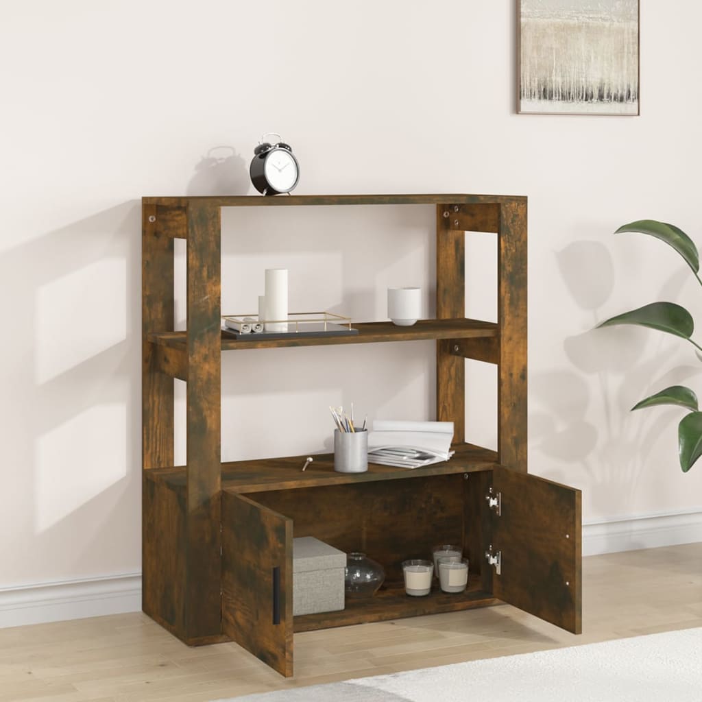 Skjenk røkt eik 80x30x90 cm konstruert tre
