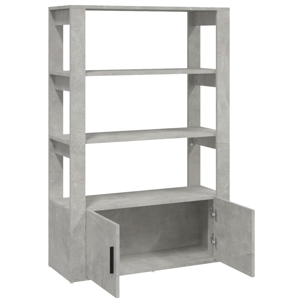 Skjenk betonggrå 80x30x119,5 cm konstruert tre