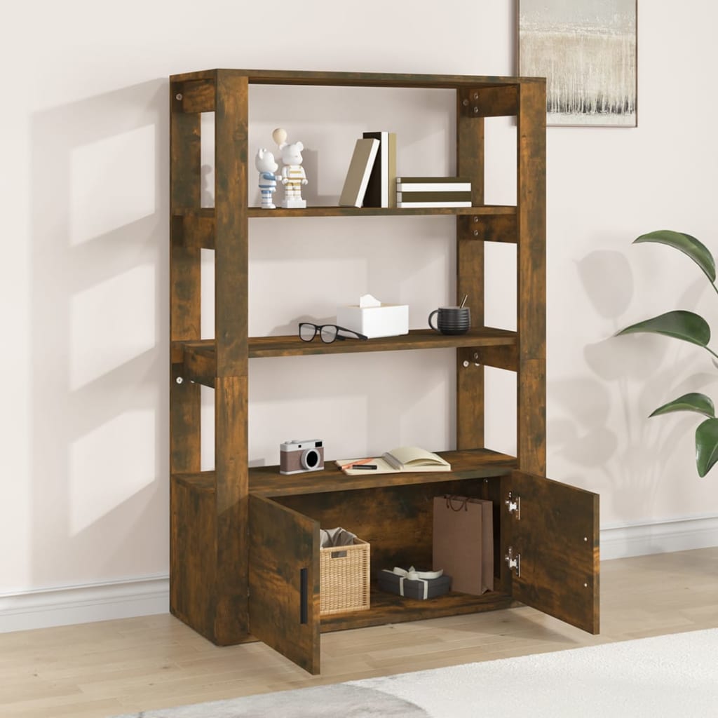Skjenk røkt eik 80x30x119,5 cm konstruert tre