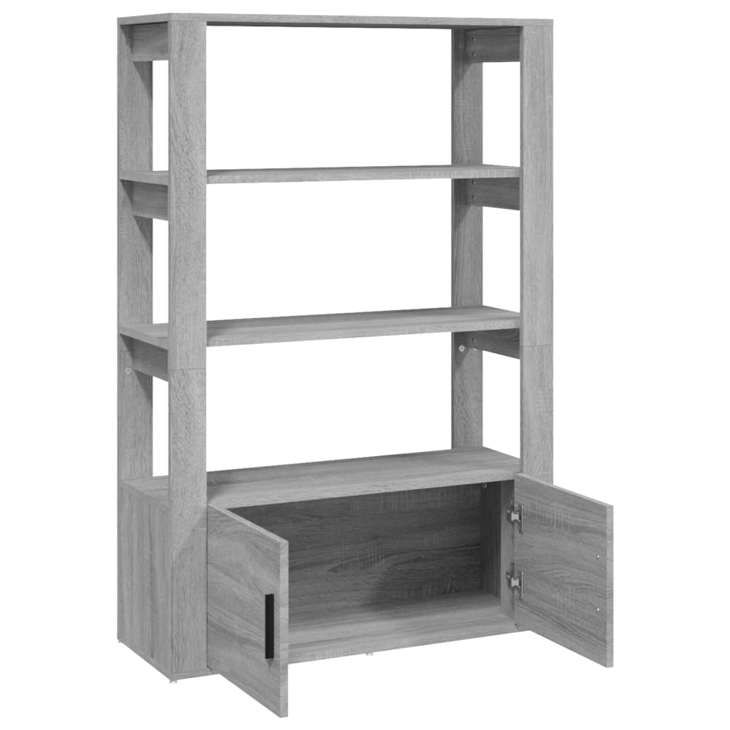 Skjenk grå sonoma 80x30x119,5 cm konstruert tre