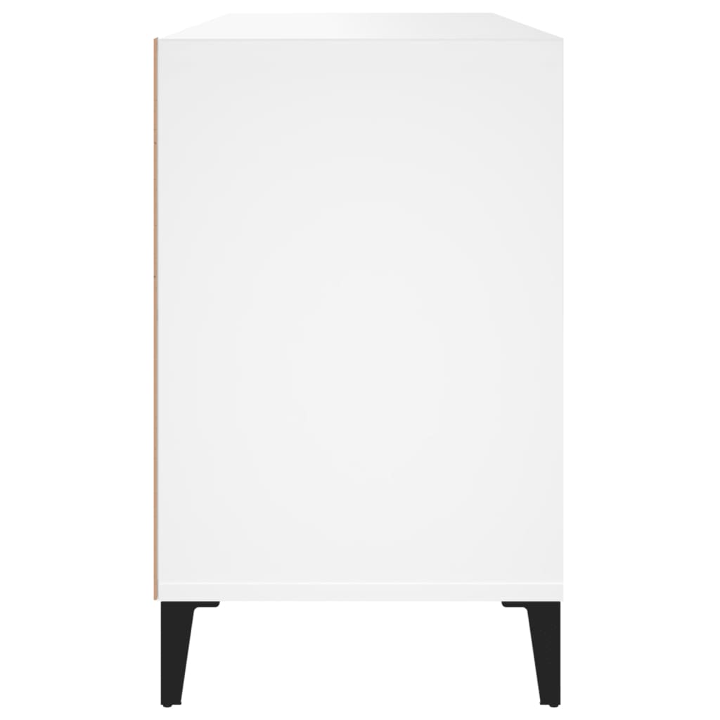 Skoskap hvit 102x36x60 cm konstruert tre