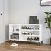 Skoskap hvit 102x36x60 cm konstruert tre