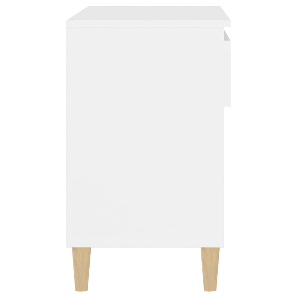 Skoskap hvit 70x36x60 cm konstruert tre
