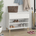 Skoskap hvit 70x36x60 cm konstruert tre
