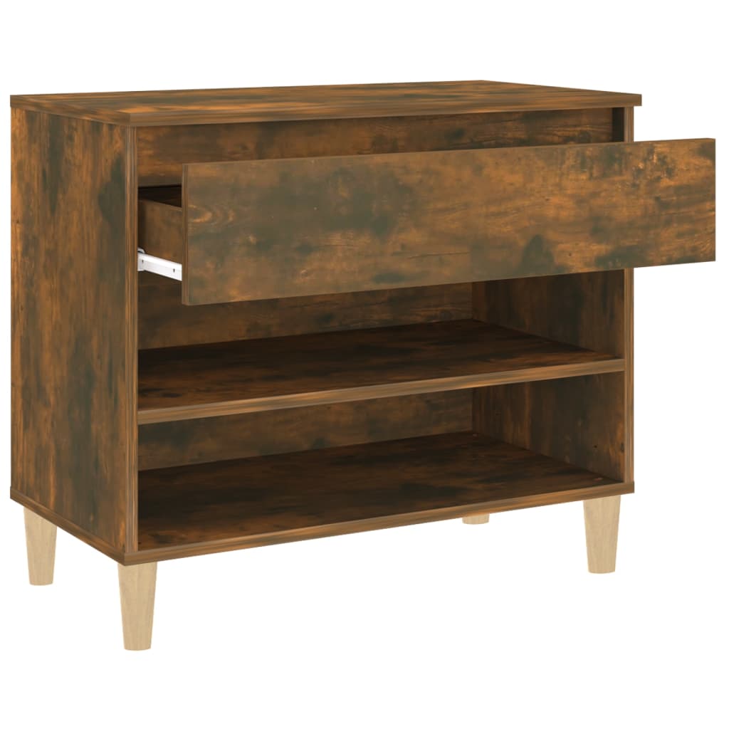Skoskap røkt eik 70x36x60 cm konstruert tre
