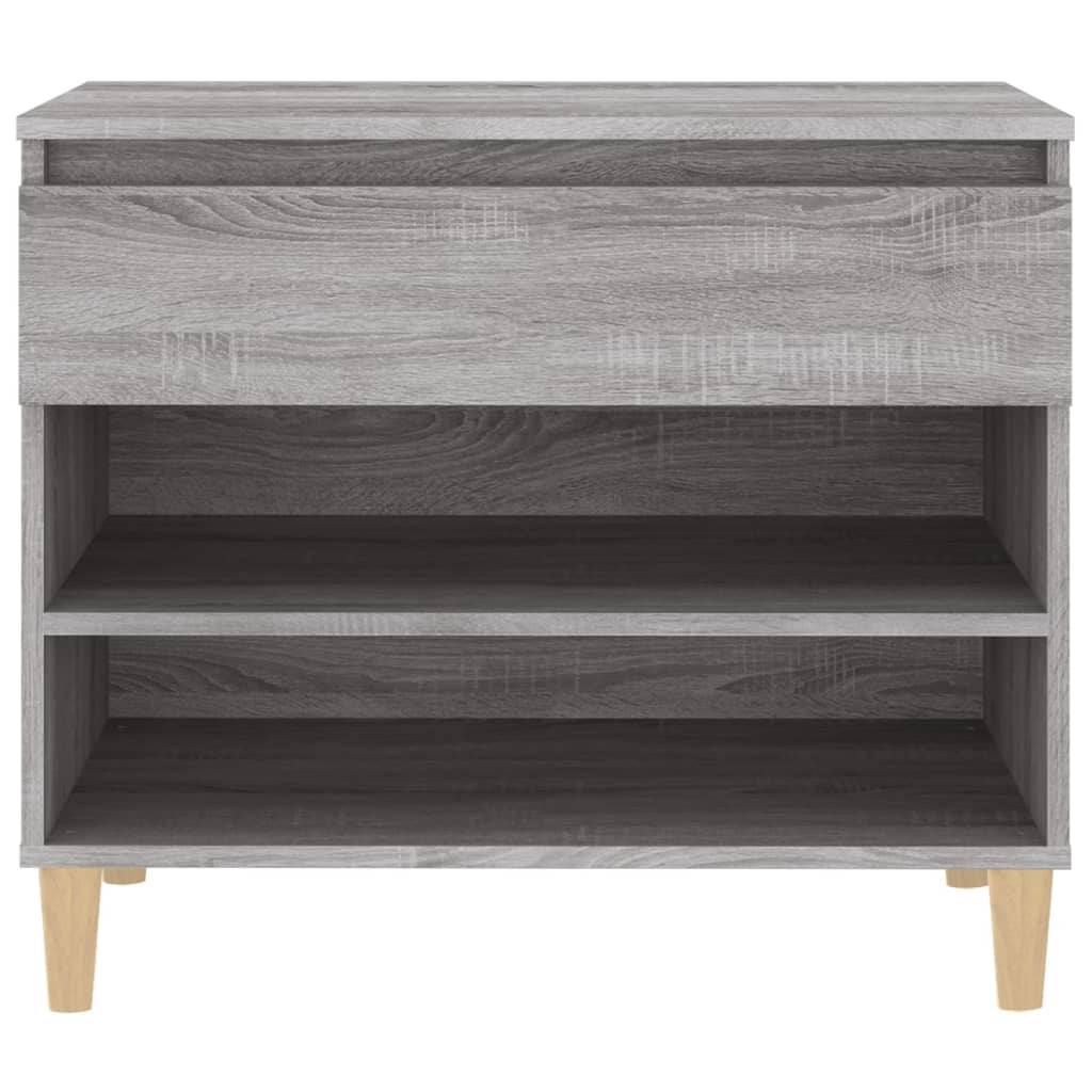 Skoskap grå sonoma 70x36x60 cm konstruert tre