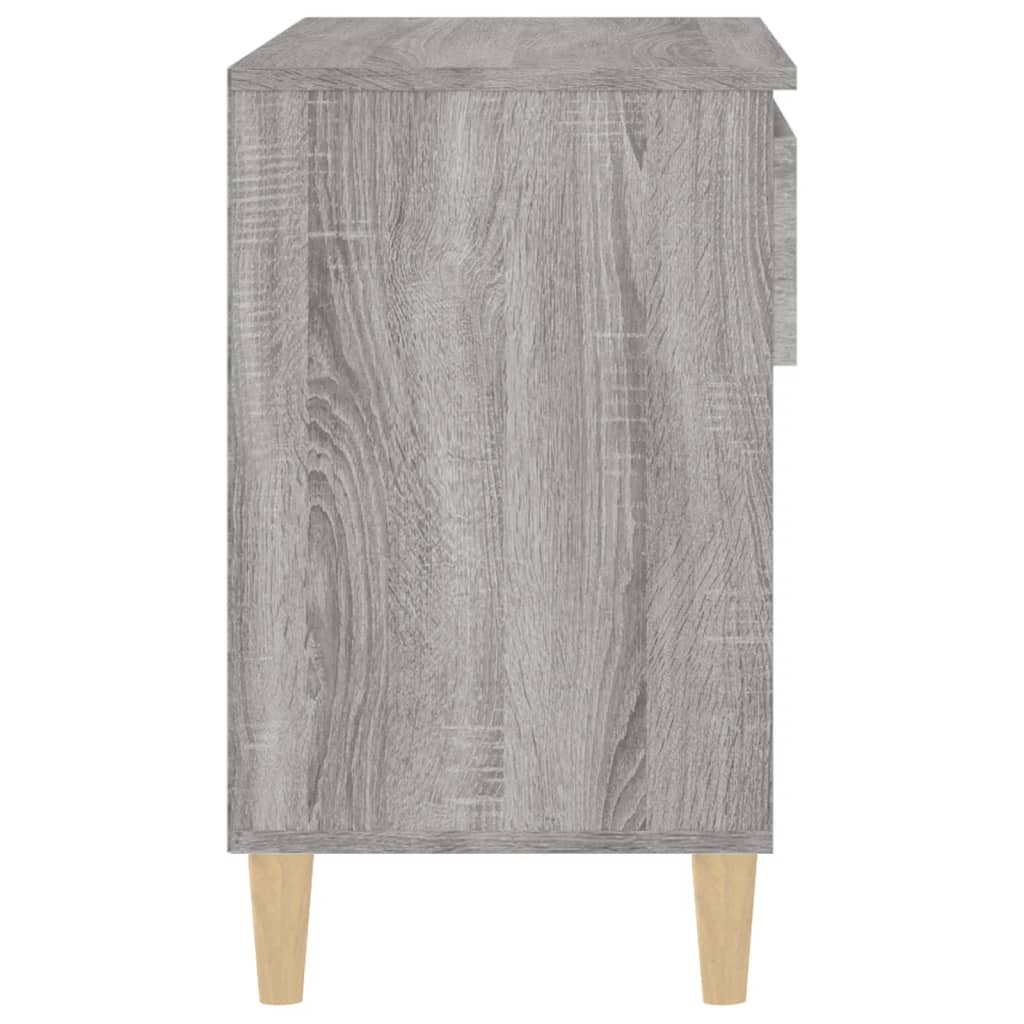 Skoskap grå sonoma 70x36x60 cm konstruert tre