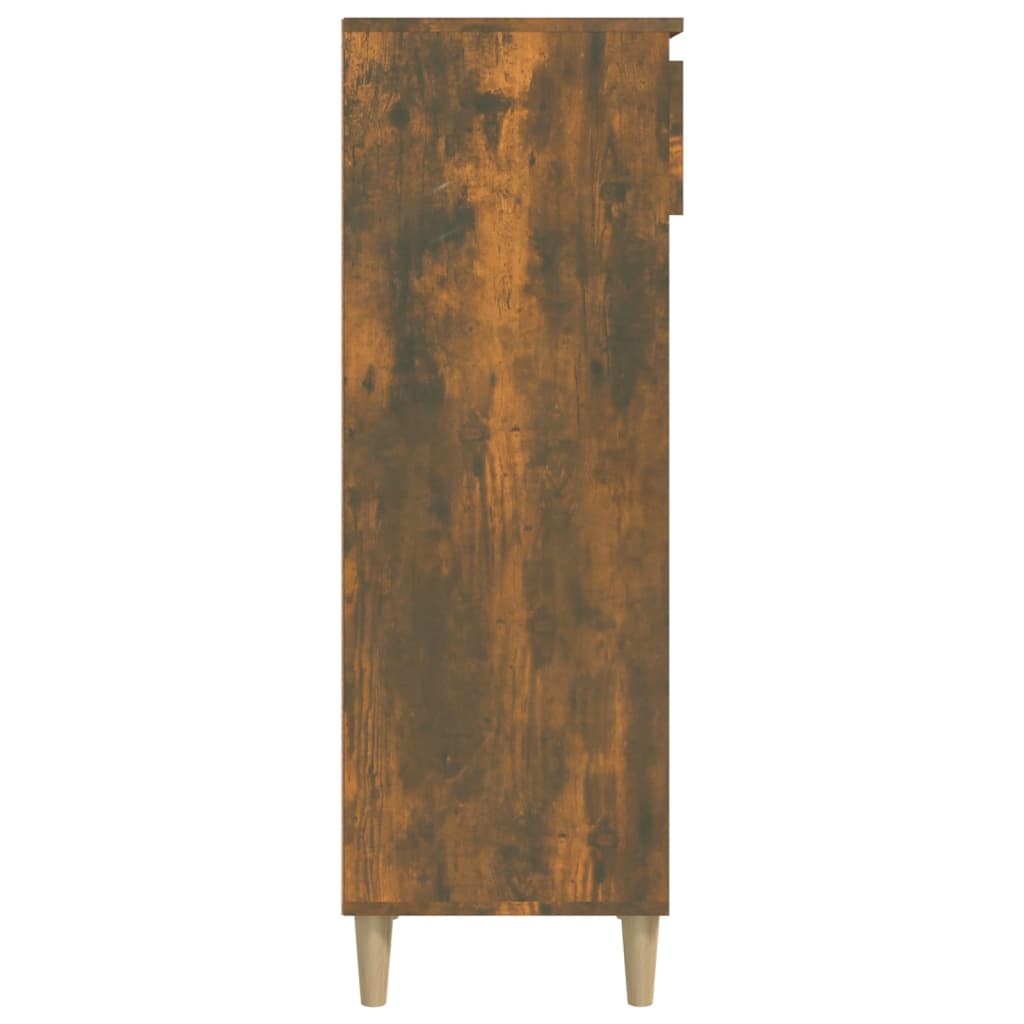 Skoskap røkt eik 40x36x105 cm konstruert tre