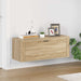 Veggmontert skoskap sonoma eik 100x35x38 cm konstruert tre