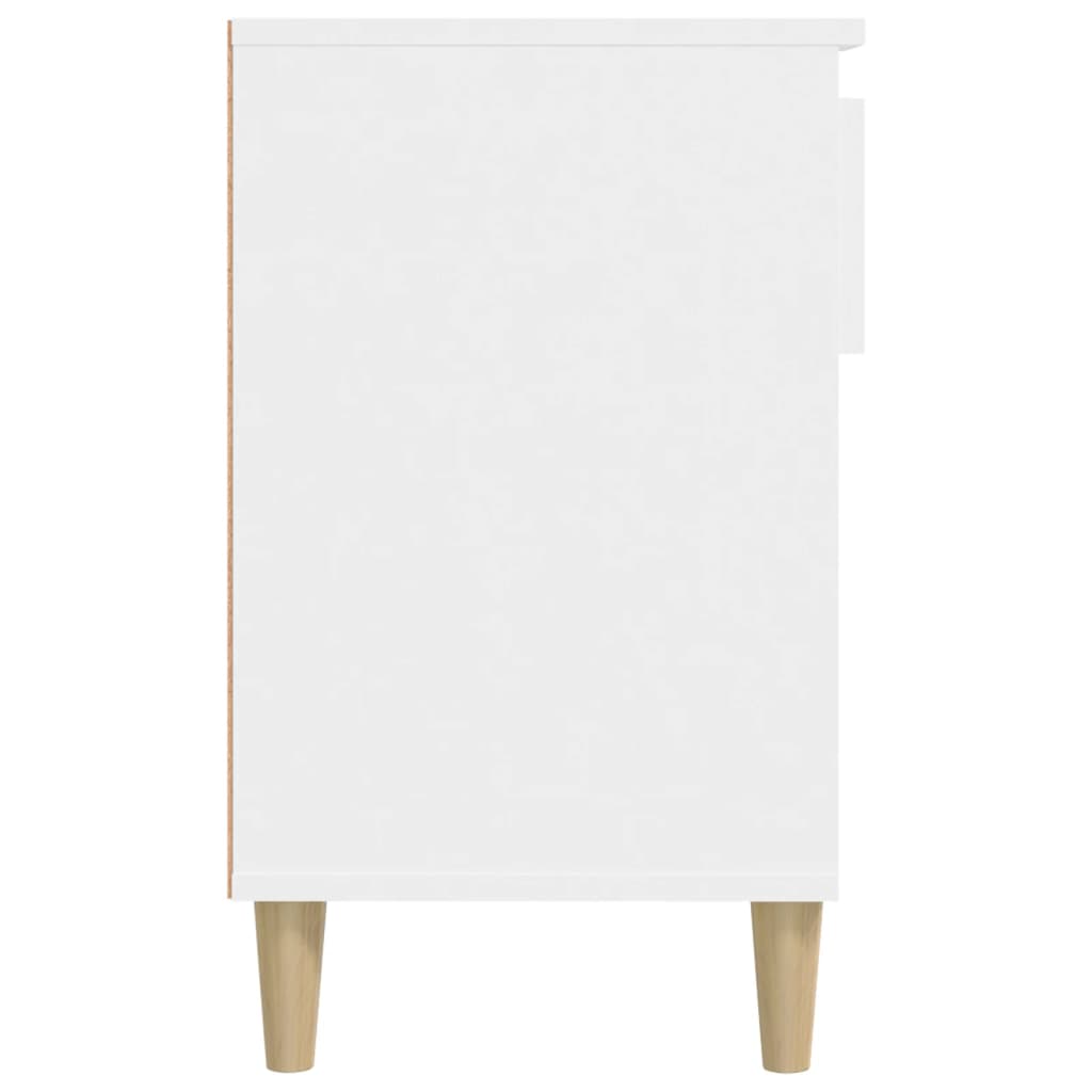 Skoskap hvit 102x36x60 cm konstruert tre