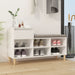 Skoskap hvit 102x36x60 cm konstruert tre