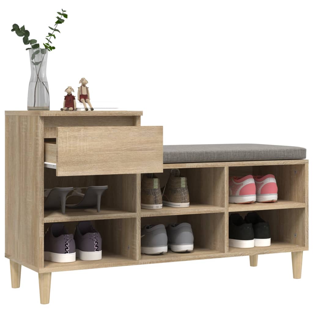 Skoskap sonoma eik 102x36x60 cm konstruert tre