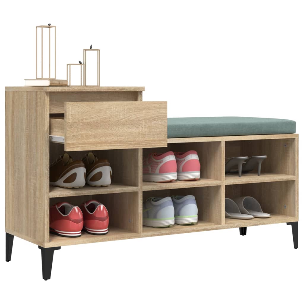 Skoskap sonoma eik 102x36x60 cm konstruert tre