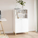 Highboard hvit 60x36x110 cm konstruert tre