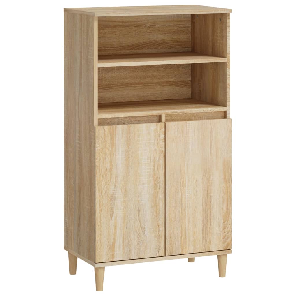 Highboard sonoma eik 60x36x110 cm konstruert tre