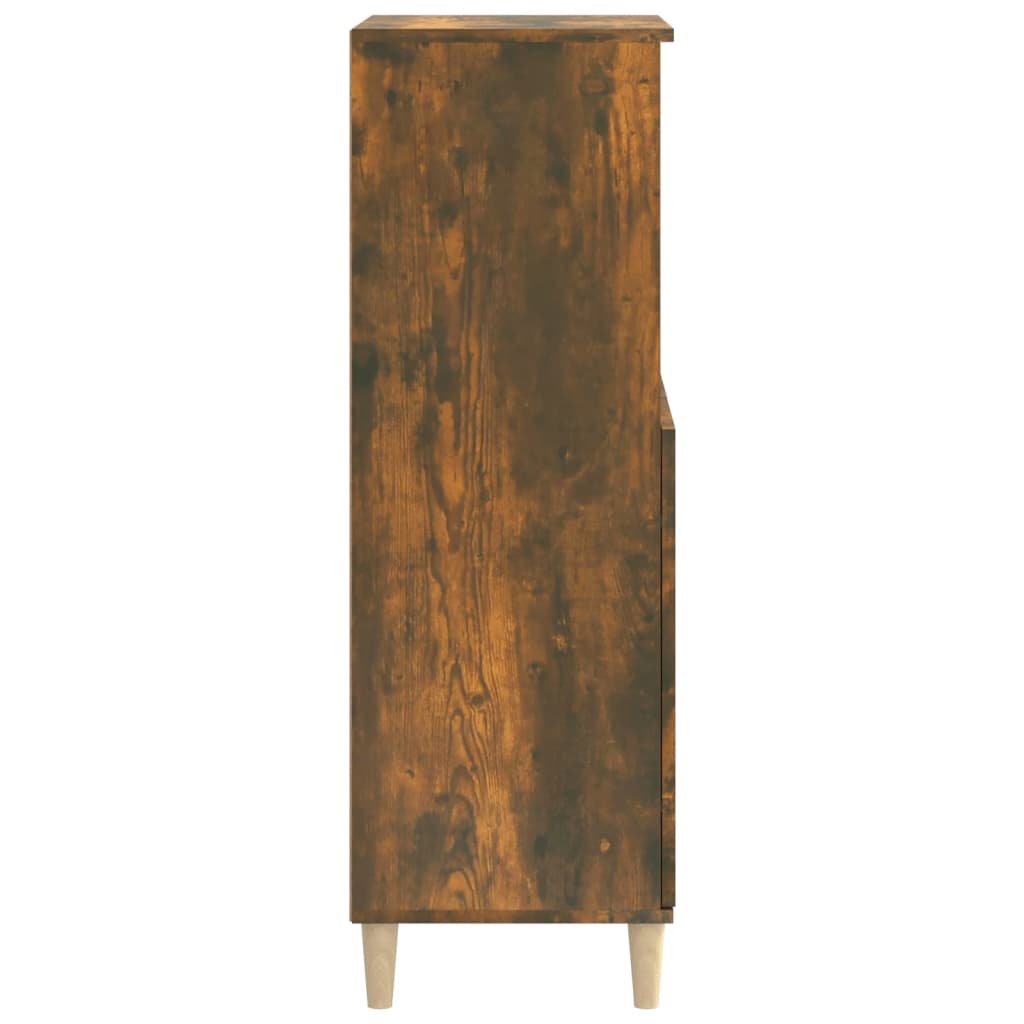 Highboard røkt eik 60x36x110 cm konstruert tre
