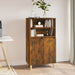 Highboard røkt eik 60x36x110 cm konstruert tre