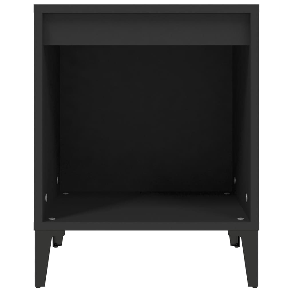 Nattbord svart 40x35x50 cm