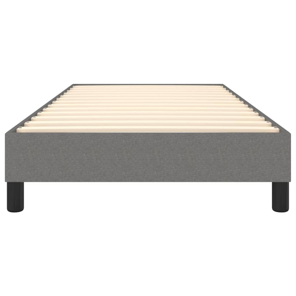Boxspring-sengeramme mørkegrå 90x190 cm Single stoff