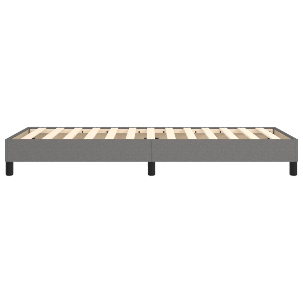 Boxspring-sengeramme mørkegrå 90x190 cm Single stoff