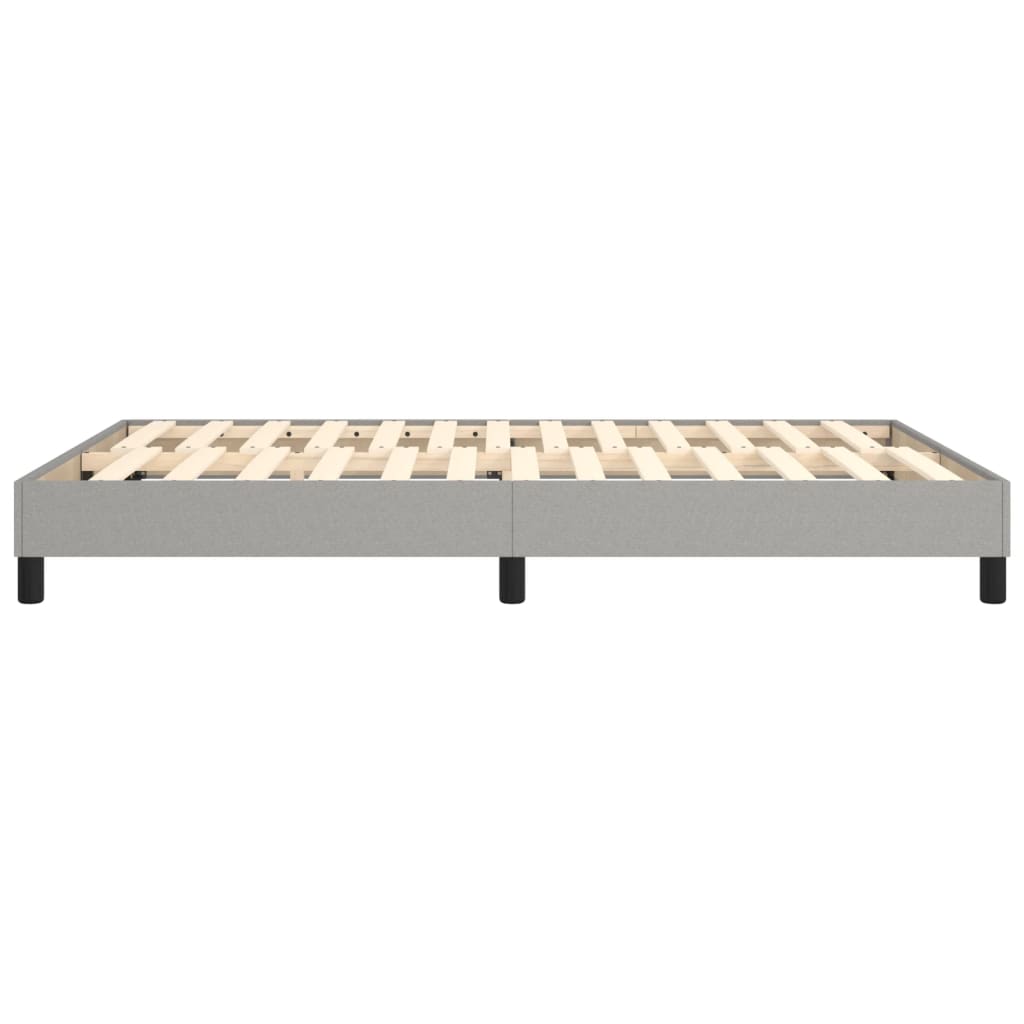 Boxspring-sengeramme lysegrå 135x190 cm Double stoff