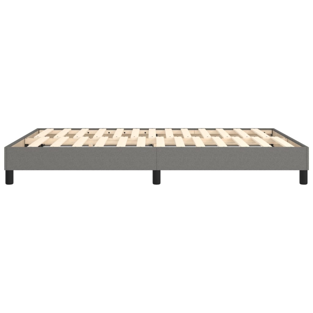 Boxspring-sengeramme mørkegrå 135x190 cm Double stoff