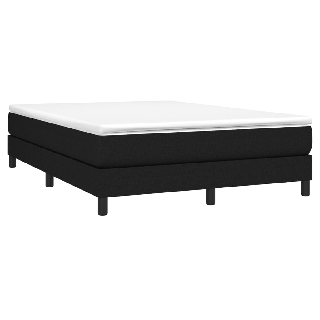 Boxspring-sengeramme svart 135x190 cm Double stoff