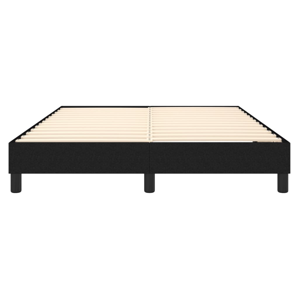 Boxspring-sengeramme svart 135x190 cm Double stoff