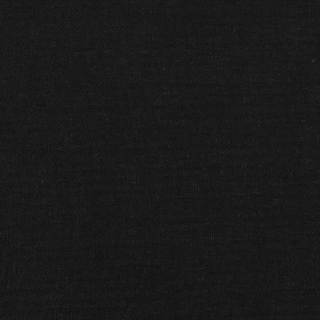 Boxspring-sengeramme svart 135x190 cm Double stoff