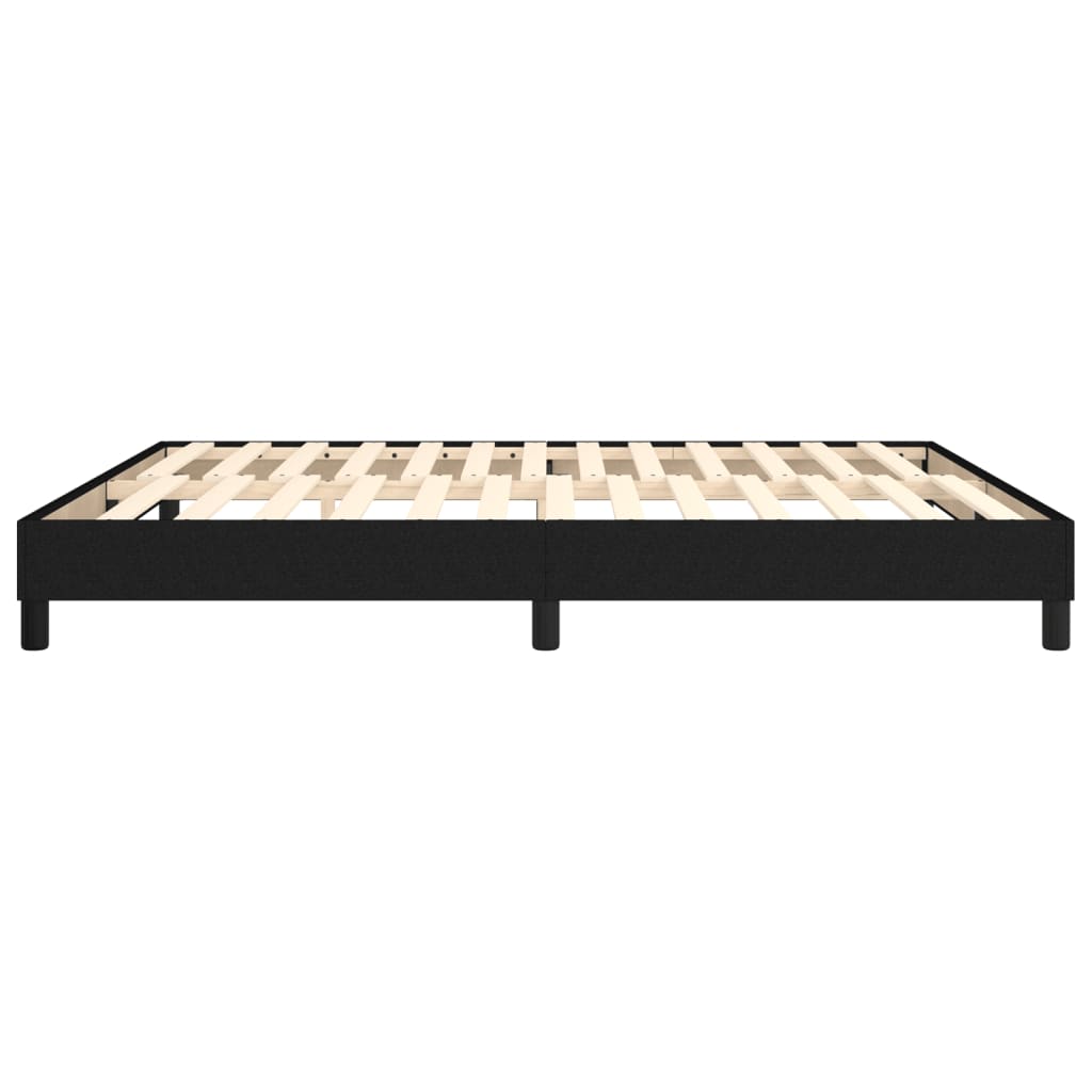 Boxspring-sengeramme boksfjær svart 180x200 cm Super King stoff