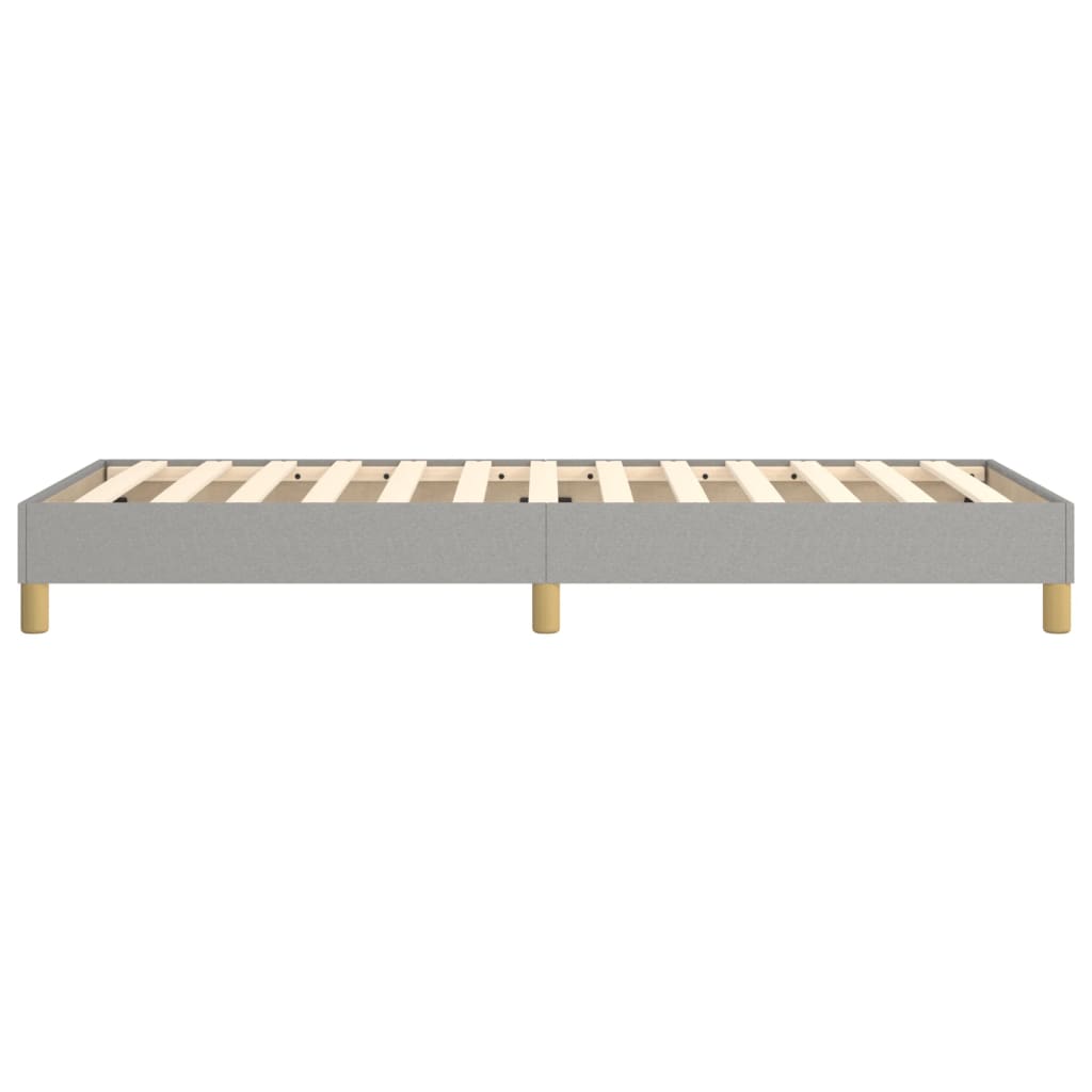 Boxspring-sengeramme lysegrå 90x190 cm Single stoff