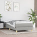 Boxspring-sengeramme lysegrå 90x190 cm Single stoff
