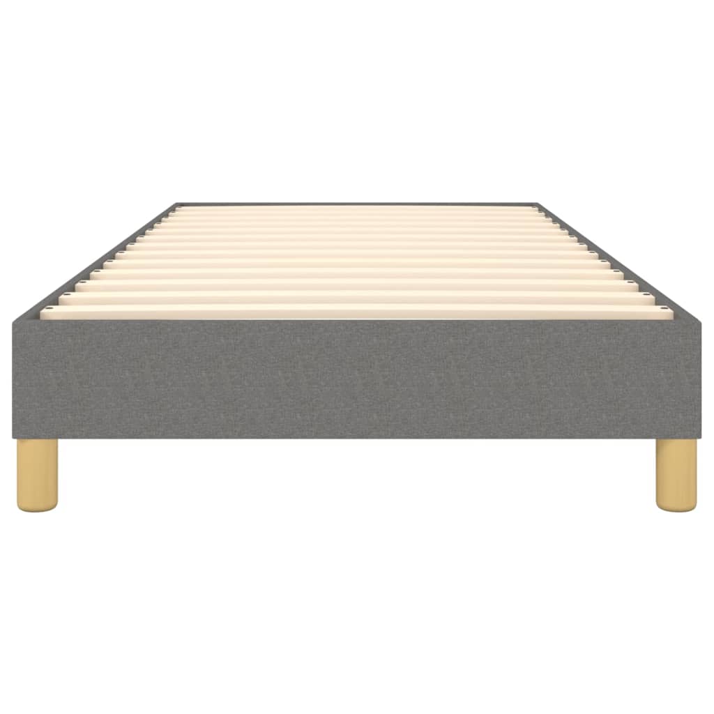 Boxspring-sengeramme mørkegrå 90x190 cm Single stoff