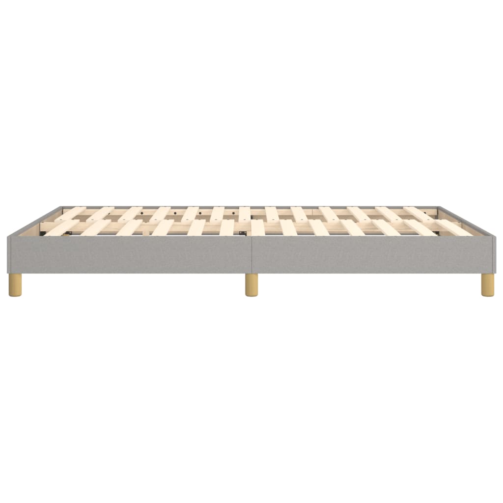 Boxspring-sengeramme lysegrå 135x190 cm Double stoff