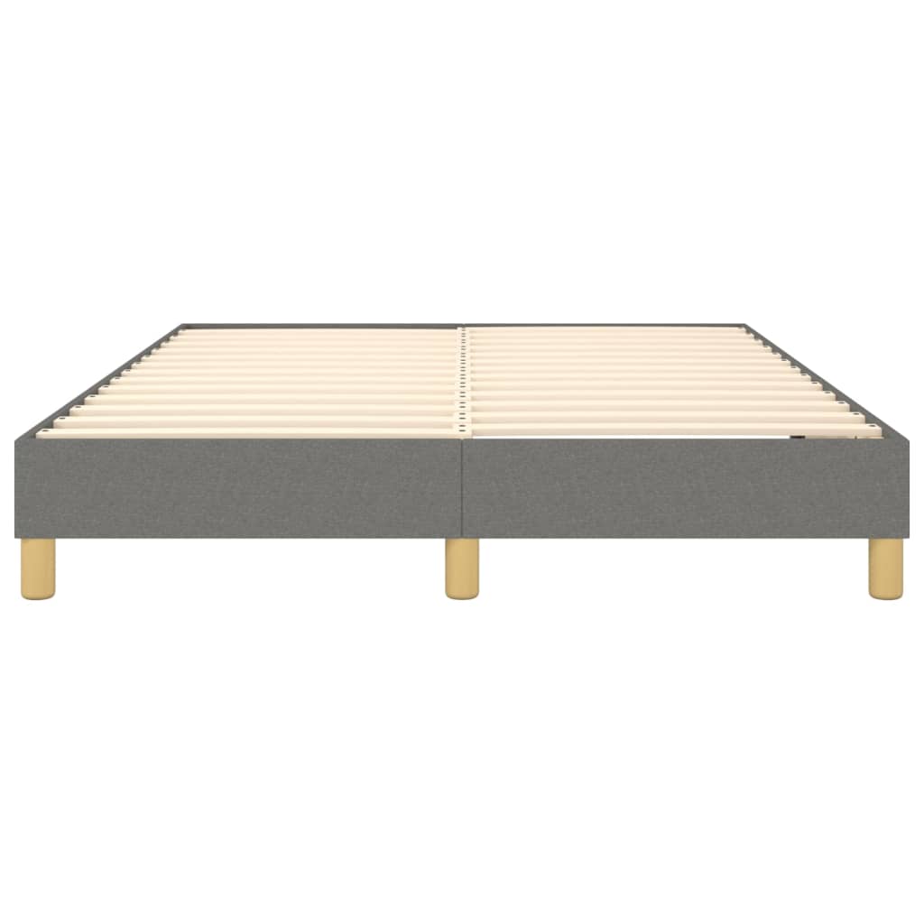Boxspring-sengeramme mørkegrå 135x190 cm Double stoff