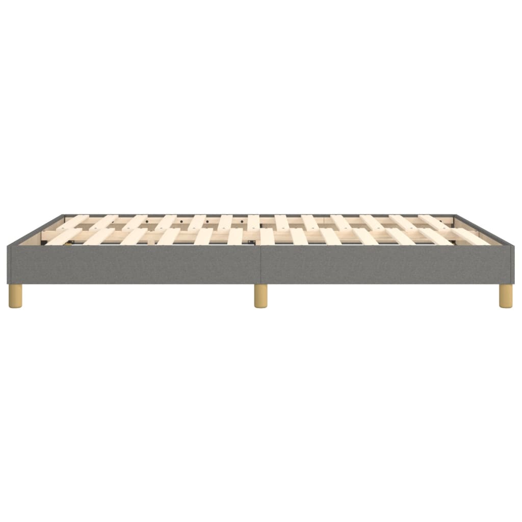 Boxspring-sengeramme mørkegrå 135x190 cm Double stoff