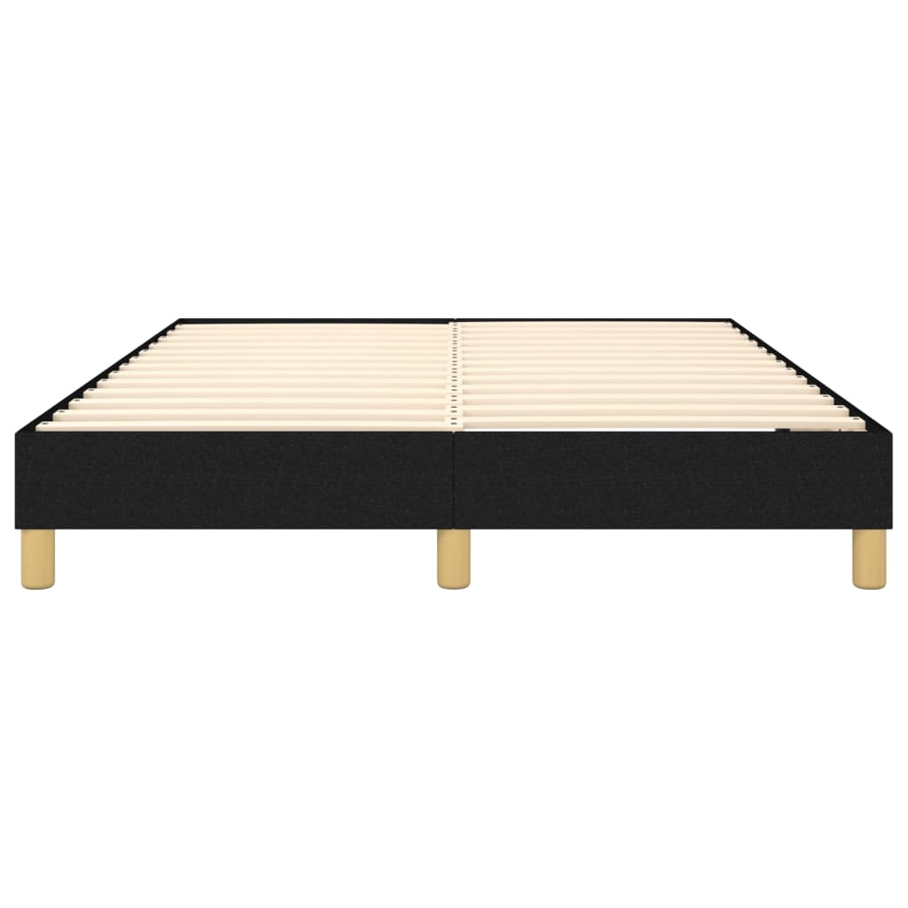 Boxspring-sengeramme svart 135x190 cm Double stoff