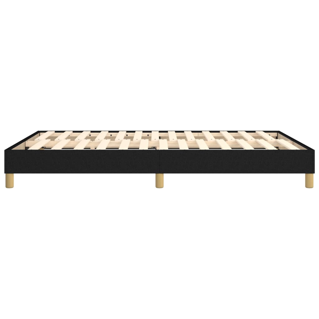 Boxspring-sengeramme svart 135x190 cm Double stoff