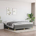 Boxspring-sengeramme mørkegrå 180x200 cm Super King stoff