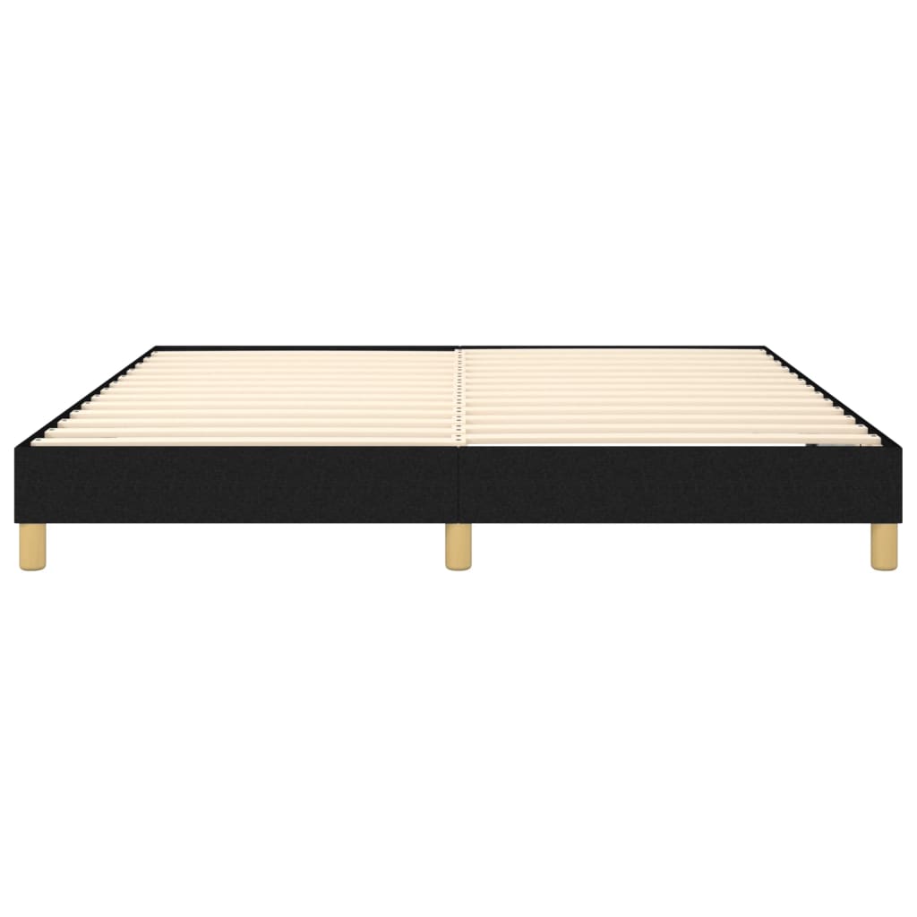 Boxspring-sengeramme boksfjær svart 180x200 cm Super King stoff