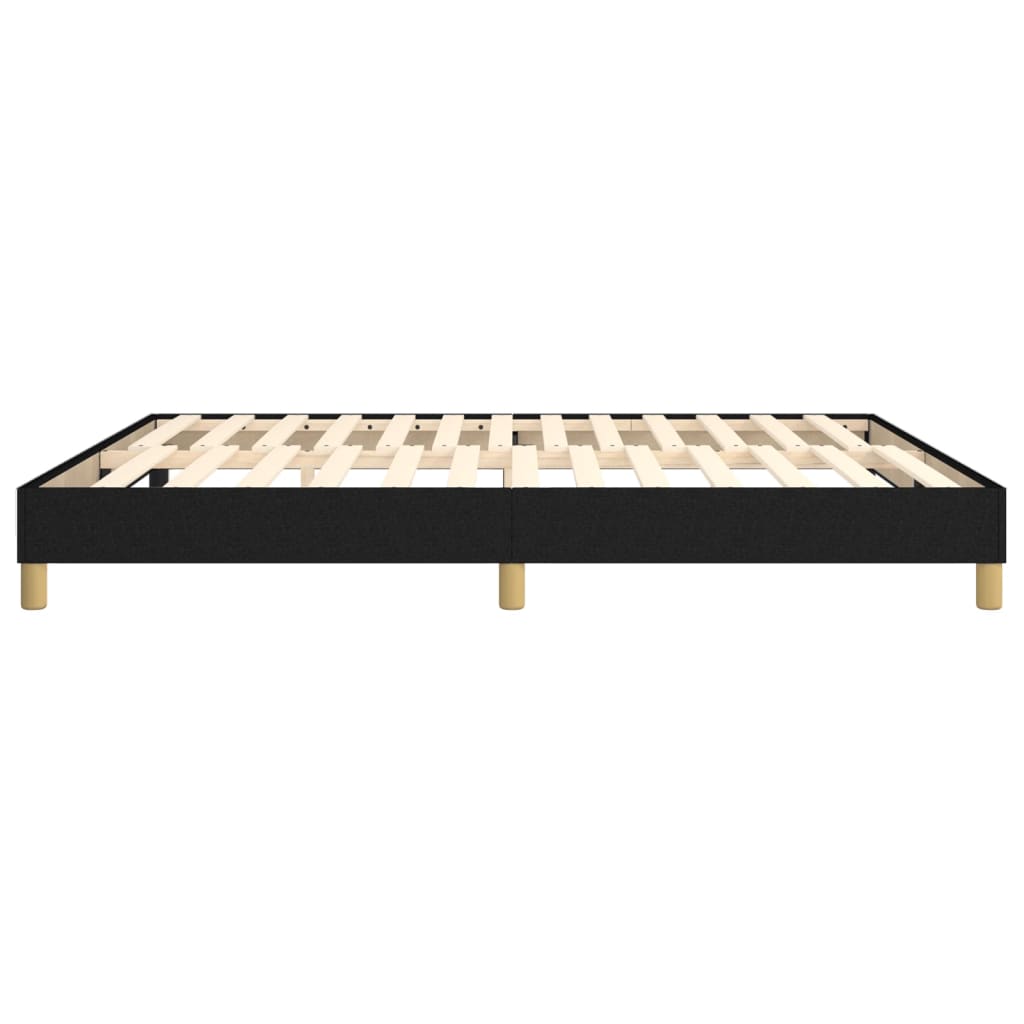 Boxspring-sengeramme boksfjær svart 180x200 cm Super King stoff