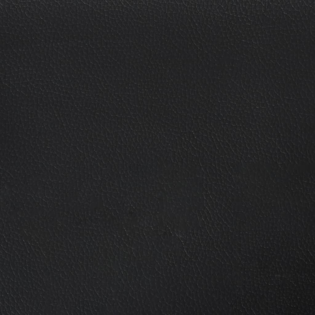 Boxspring-sengeramme svart 90x190 cm Single kunstskinn