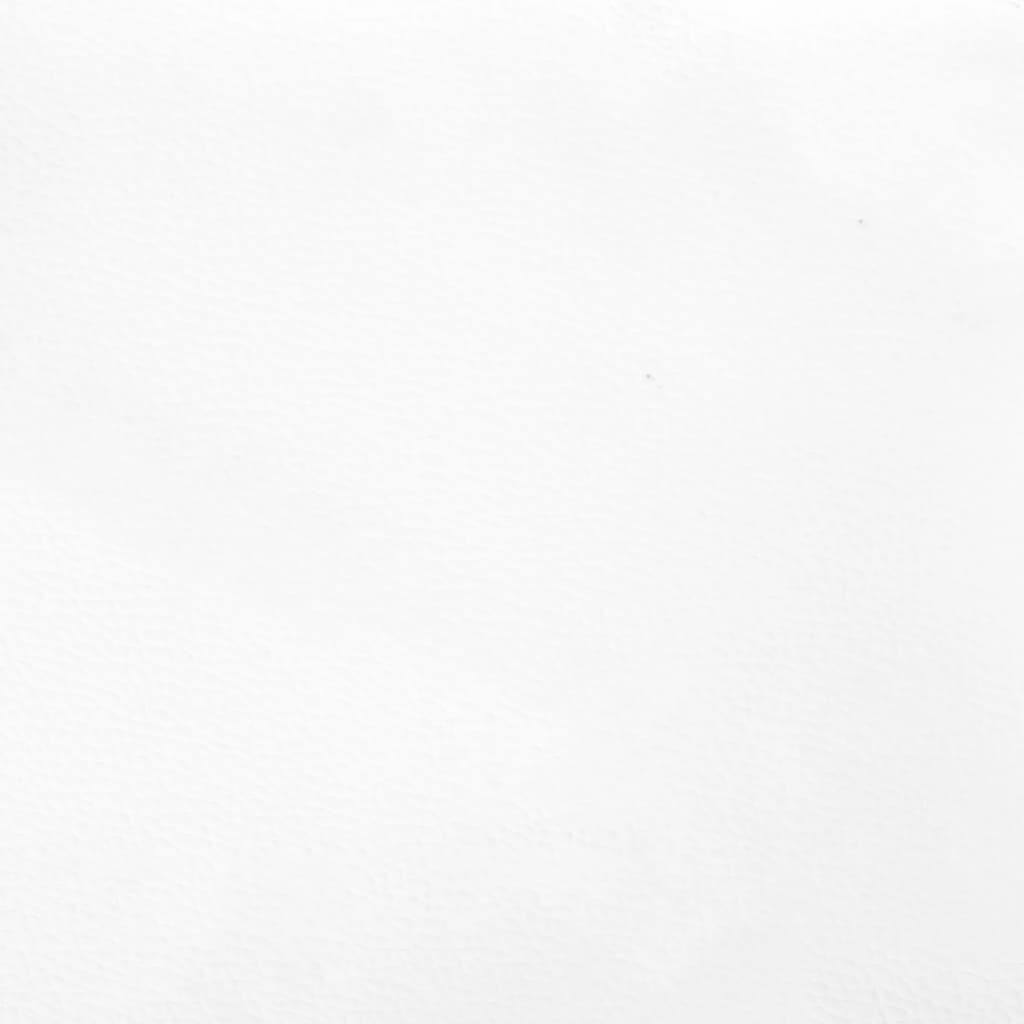 Boxspring-sengeramme hvit 90x190 cm Single kunstskinn