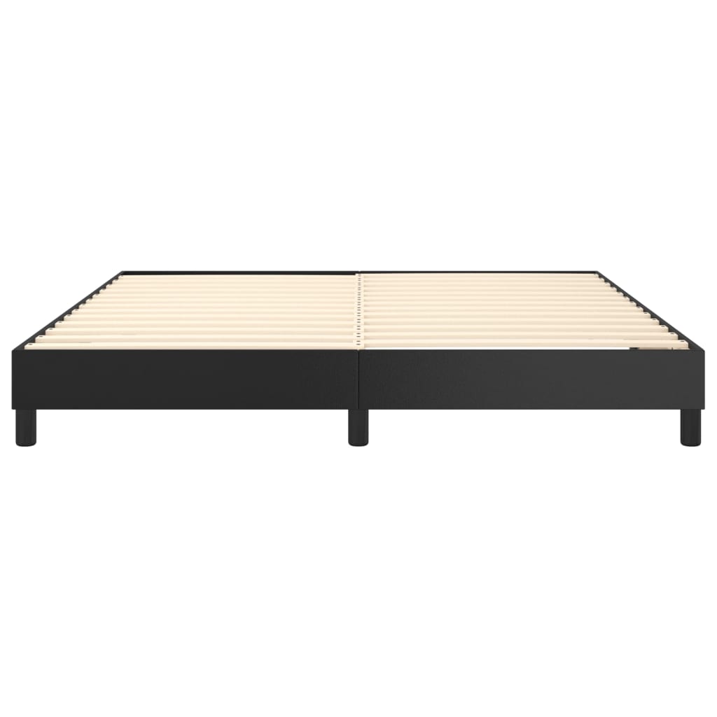 Boxspring-sengeramme svart 180x200 cm Super King kunstskinn