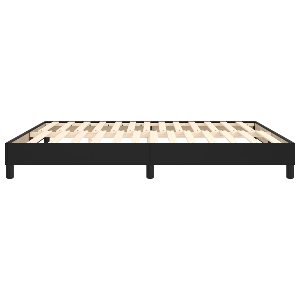 Boxspring-sengeramme svart 180x200 cm Super King kunstskinn