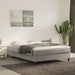 Boxspring-sengeramme lysegrå 135x190 cm Double fløyel